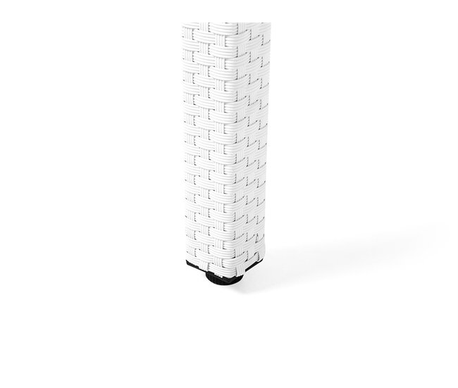 Beliani Mesa de jardín ITALY 100x220 Blanco