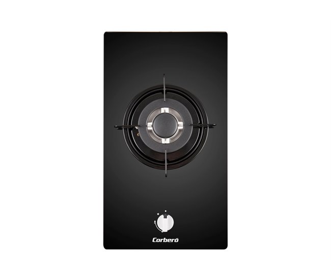 Placa cristal gas CORBERÓ CPCGY101DN 1 zona 32cm negro Negro
