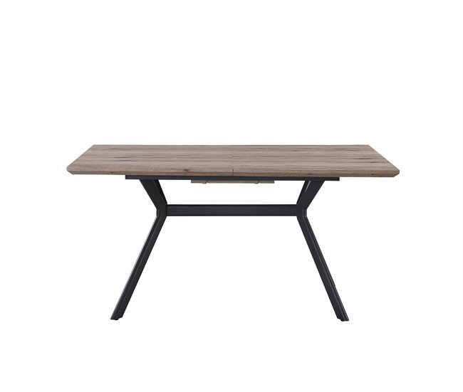 Mesa extensible color blanco OLIVIA Blanco/ Negro