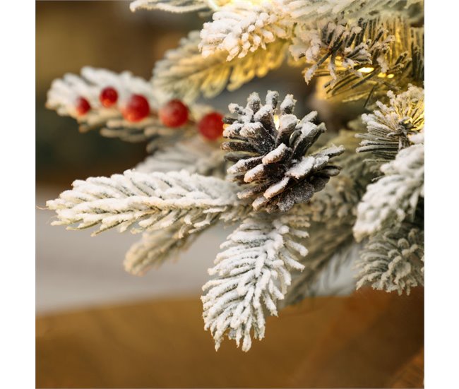 Árbol de Navidad Plástico, Lino HOMCOM, hogar - decoración Verde