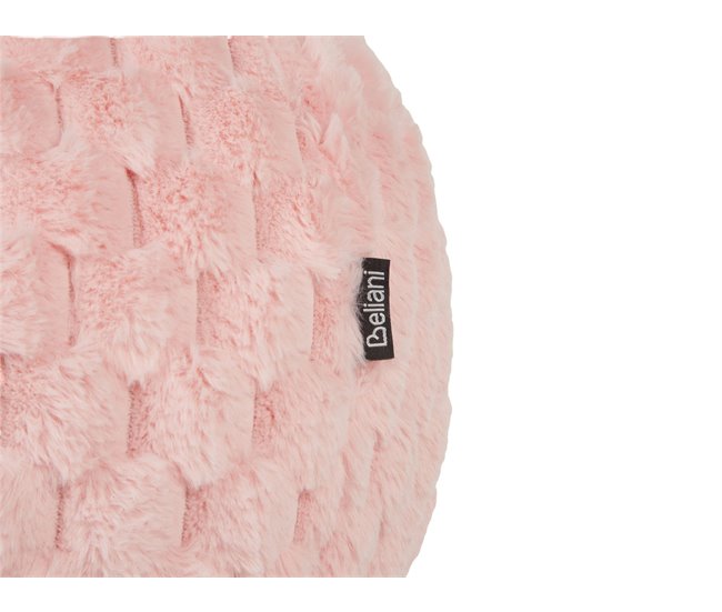 Beliani Cojín decorativo ROSEA Rosa