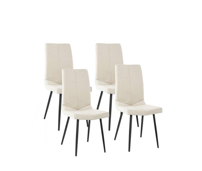 Pack de 4 sillas NINA Beige