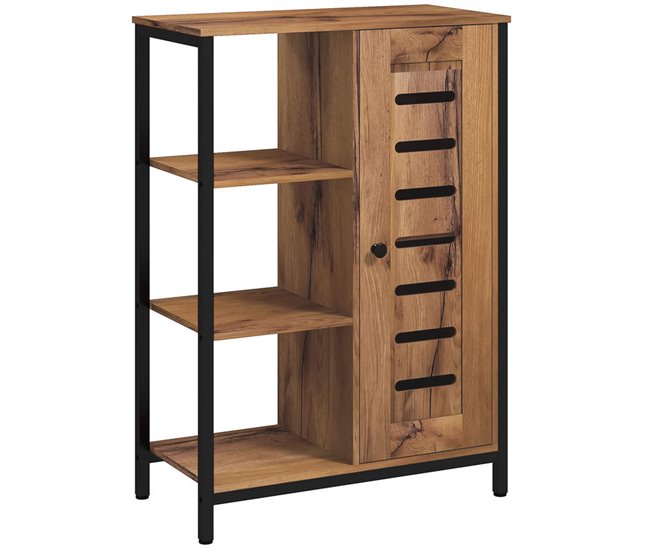 Armario de Baño Melamina de Madera kleankin, hogar - baño Marron