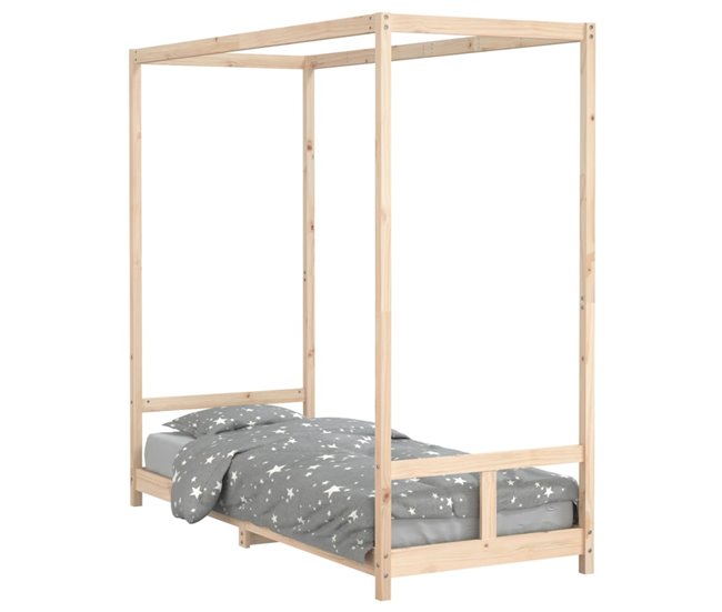 Estructura De Cama Infantil 206x85 Blanco