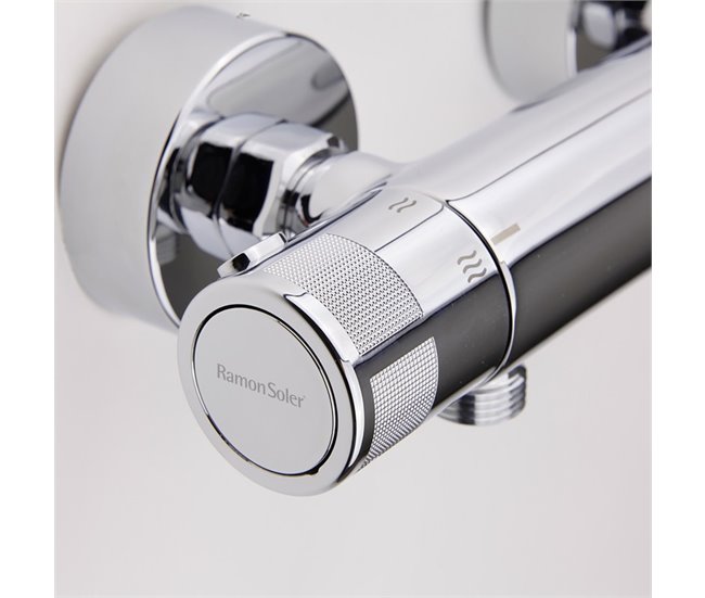 Grifo de Ducha Termostático con Sistema de Ahorro de Agua Cromo