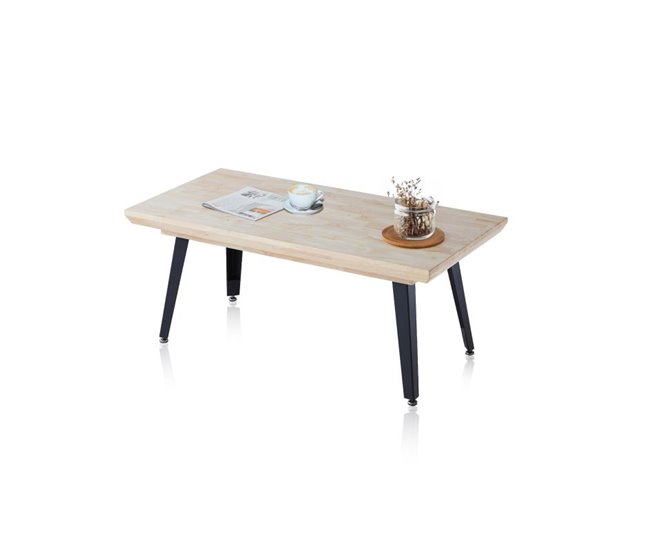 Mesa de centro elevable Berg 120x60 Negro