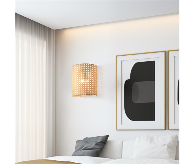 2 Lámparas de pared Ascot 1x E27 [lux.pro] Beige