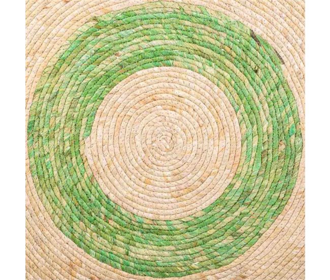 Alfombra fibra natural tejido artesanal 120x120 Multicolor