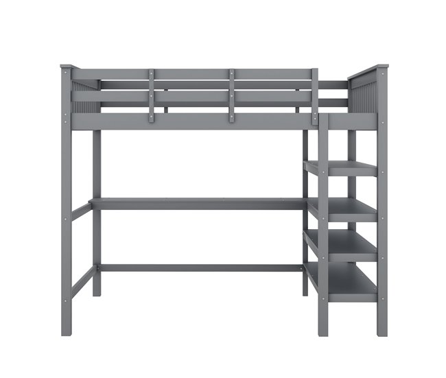 Cama alta para niños 149x207 Gris