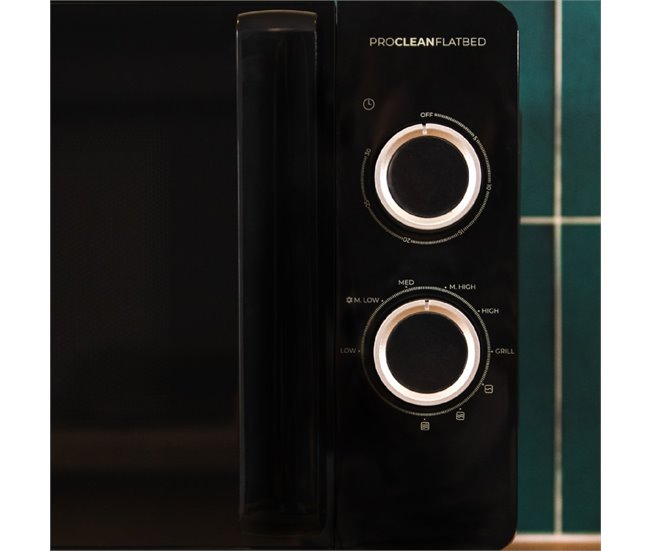 Cecotec Microondas sin plato Proclean 3130 Flatbed Negro