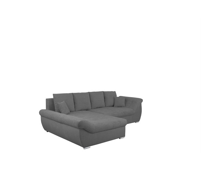 Chaise longue con cama y arcón EDEN Antracita