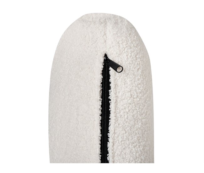 Beliani Chaise longue Bouclé ARTHEZE Crema