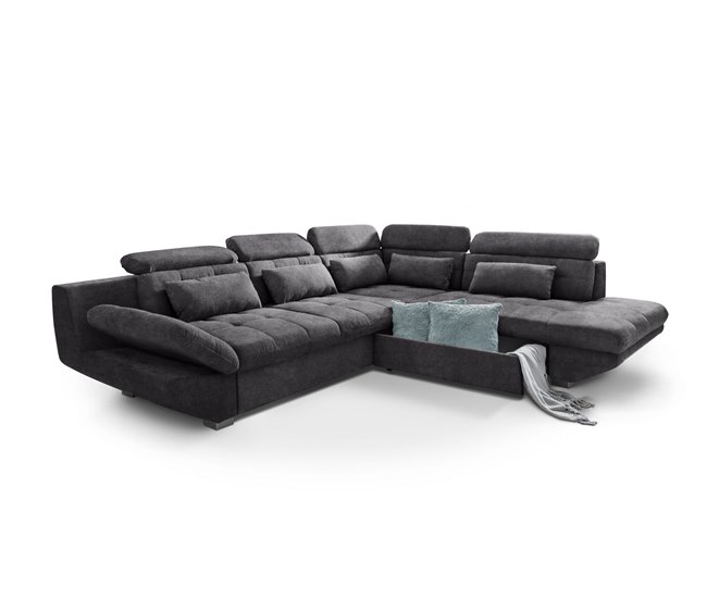 Rinconera convertible en cama ETERNITY Antracita