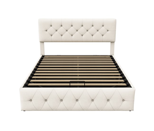 Cama, cama doble, cama funcional. 147x202 Beige