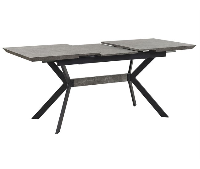 Beliani Mesa de centro AVOCA 80x140 Gris Claro