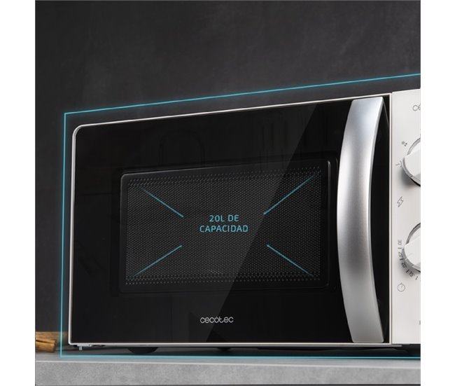 Cecotec Microondas solo Microondas 20L Con Grill Proclean 2110 Blanco