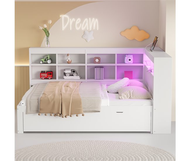 Camas nido 165x222 Blanco