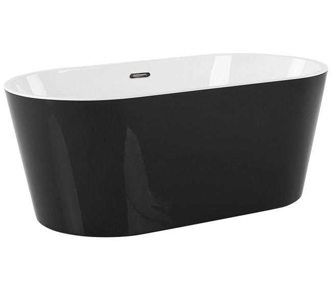 Beliani Bañera independiente HAVANA 72x170 Negro