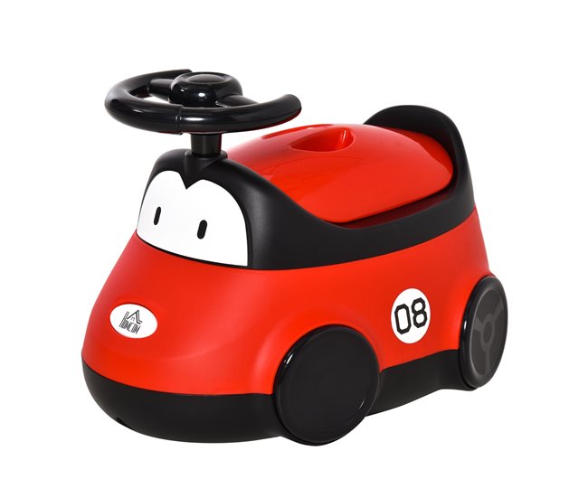 Orinal para Bebé PP, ABS, TPR HOMCOM Rojo