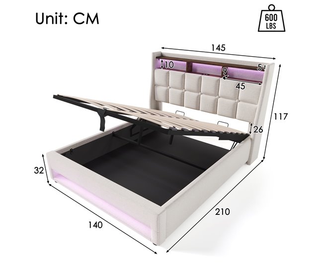 Canapés abatibles Beige