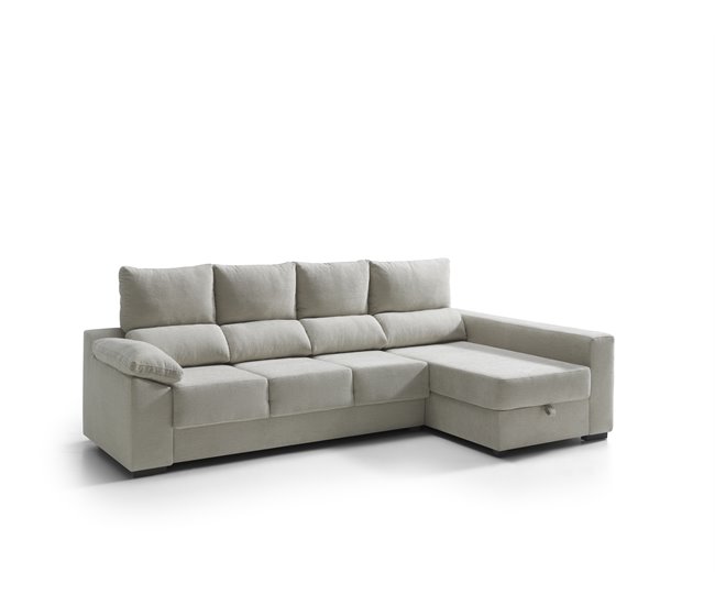 Chaise longue reversible con arcón PALA Antracita