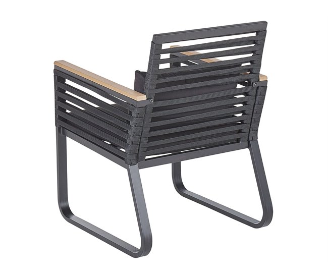 Beliani Conjunto de comedor CANETTO Negro