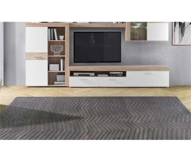 Mueble de salón AKRON Blanco/ Madera