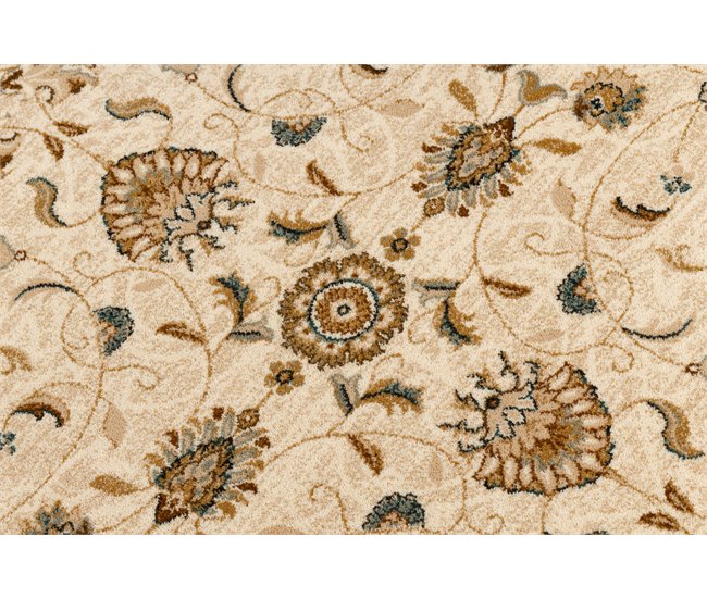 Alfombra de lana OMEGA ARIES flores  perla 170x235 Beige