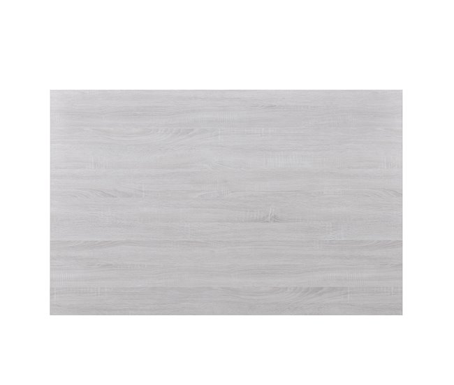 Set de comedor Kramfors mesa con 6 sillas rústico MDF textil 140x90 Roble/ Gris