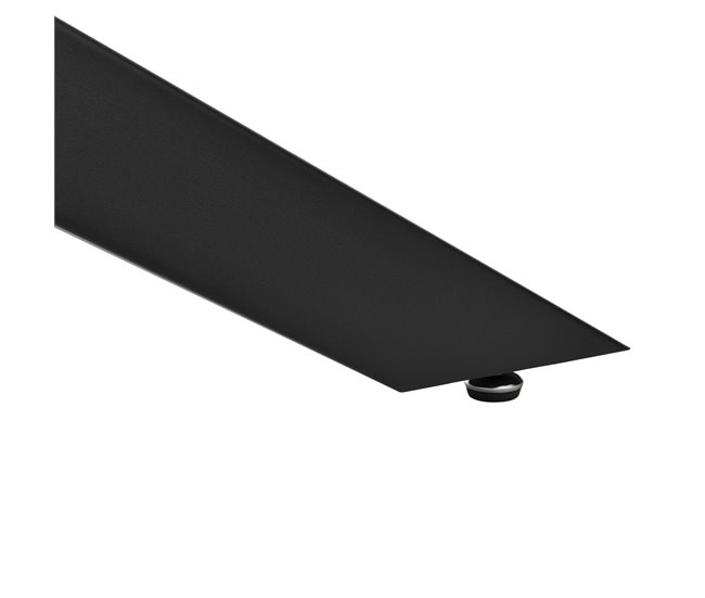 Pata de mesa Oberau en forma de estrella acero y hierro 85x85 Negro