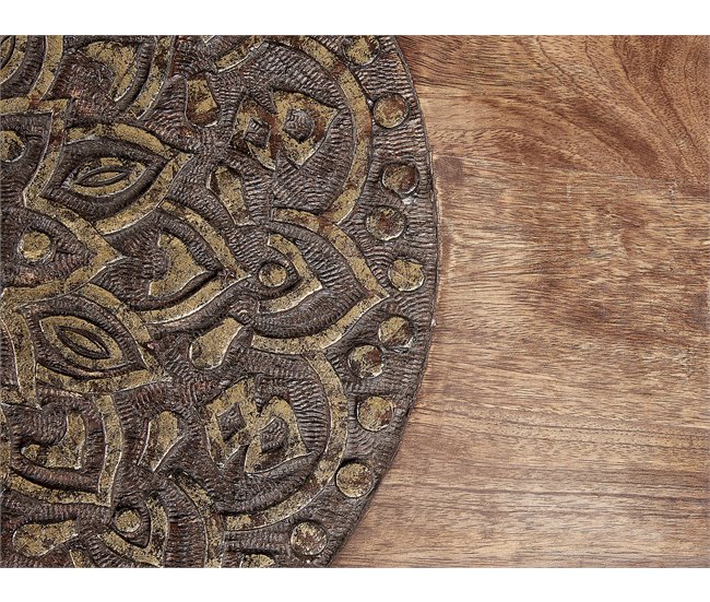 Beliani Conjunto de mesas KHETUA Marron