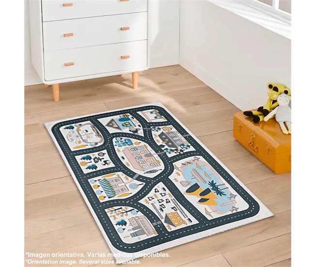 Alfombra De 100 X 150Cm 150x100 Azul