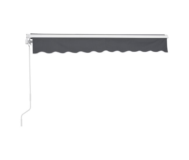 Toldo Articulado Bitonto Retráctil Manual 350x250 Gris Oscuro