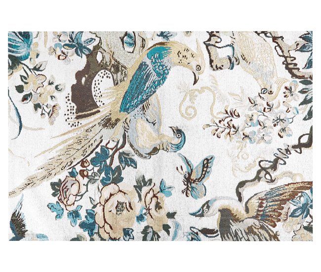 Beliani Alfombra de pelo corto ARIHA 140x200 Turquesa