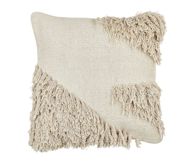 Beliani Cojín decorativo SOURWOOD 45x45 Beige