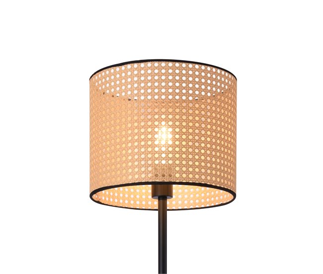 Lámpara de pie Helens pantalla de ratán [lux.pro] Amarillo