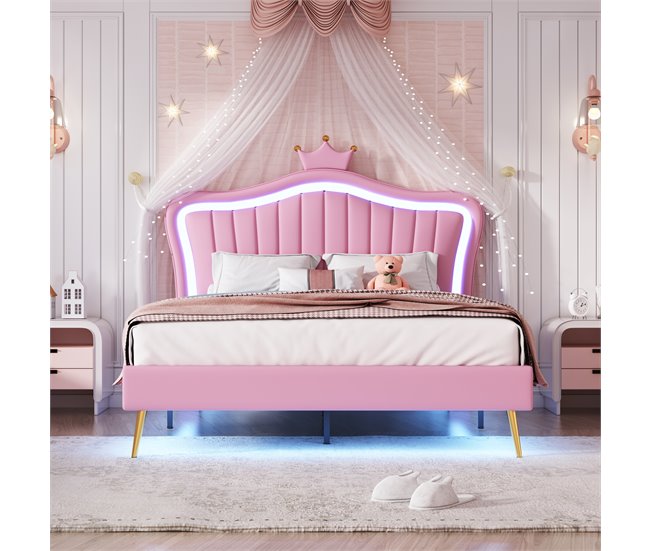 Camas infantiles 152x203 Rosa