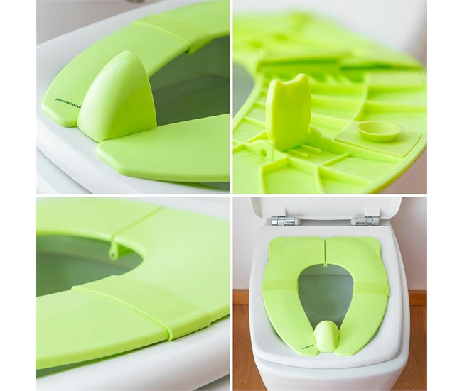 Reductor de WC Plegable para Niños Verde