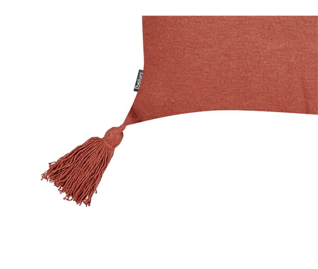 Beliani Cojín decorativo VALVARIA Rojo