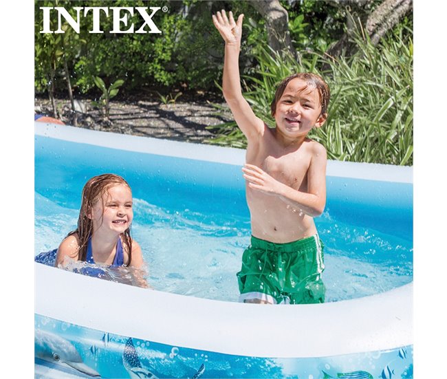 Piscina hinchable INTEX tropical 305x183x56 cm - 1020 litros Multicolor