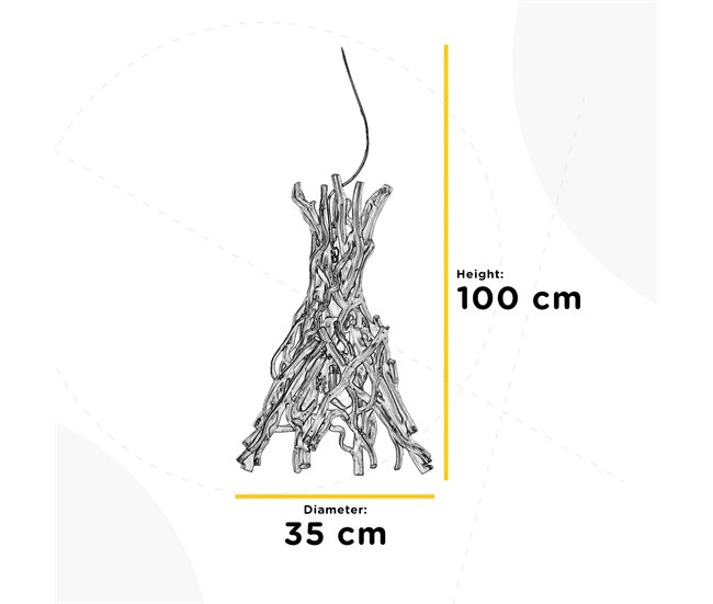 Lámpara de techo AGAR marca ONLI LIGHTING Madera