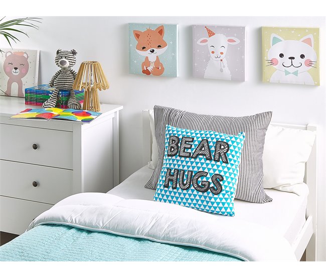 Beliani Cojín decorativo RADZKOT 40x40 Amarillo