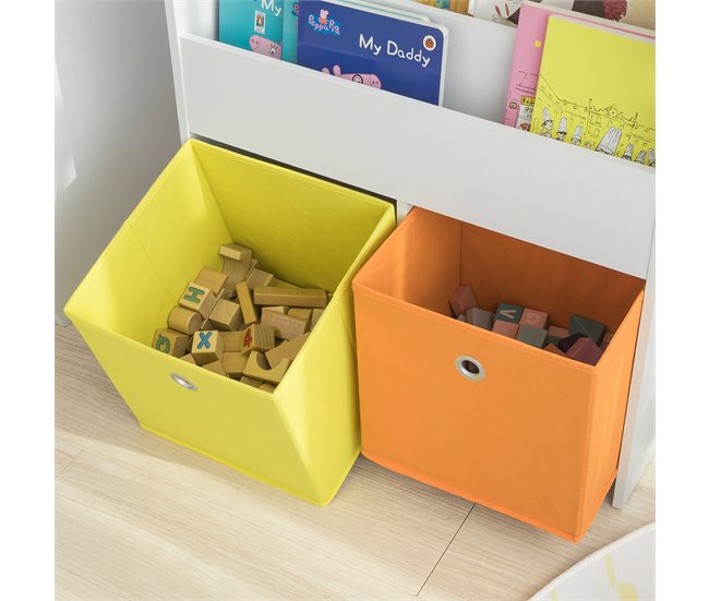 Organizador de Juguetes y Libros para Niños KMB27-W SoBuy Blanco