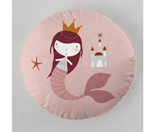 COJIN REDONDO CON RELLENO SEAHORSE Estampado