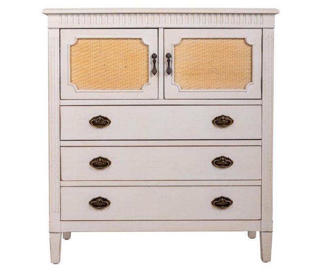 Cómoda de madera Blanco