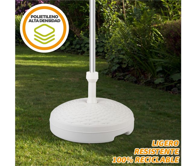 Base para sombrilla circular Aktive Blanco