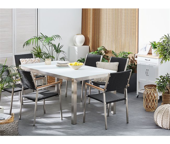 Beliani Silla de comedor GROSSETO Negro