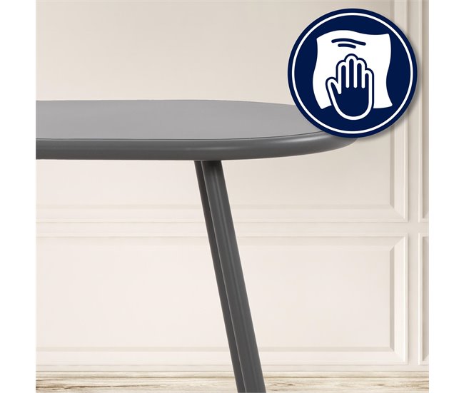 Grupo de asientos Velvena Gris Oscuro