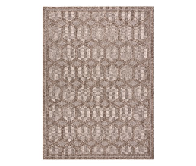Alfombra HOUSE sisal 40356 Diamantes Tejido plano efecto lanoso 160x220 Beige