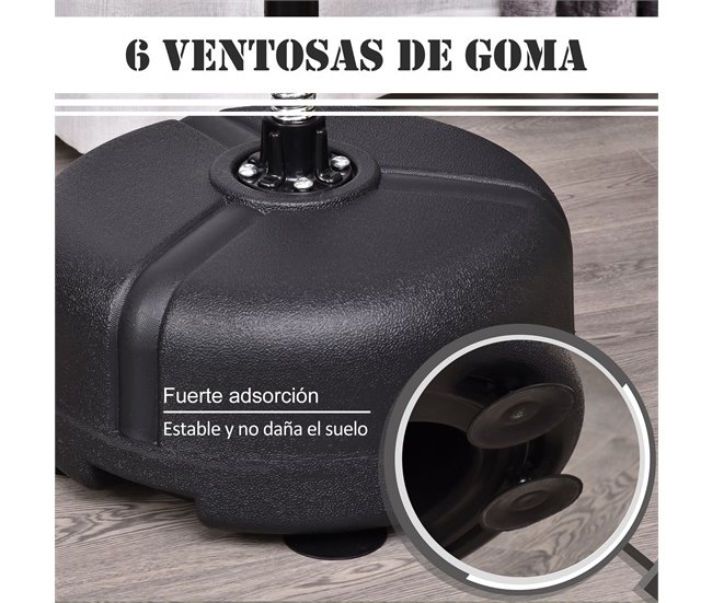 Saco de Boxeo de Pie Acero, PU, PE HOMCOM Rojo